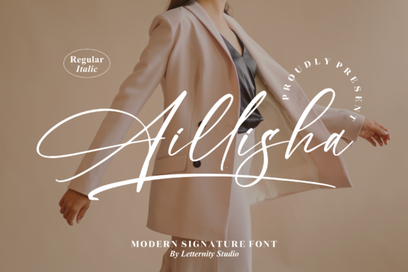 Aillisha: The Natural Script Typeface for Authentic Brand Identity