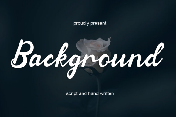 Background: A Delicate Handwritten Typeface for Modern Brand Identity