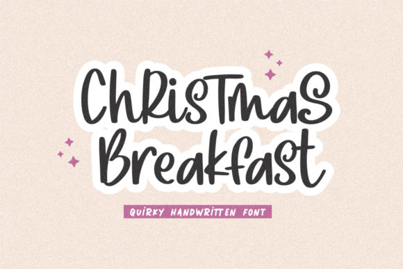Christmas Breakfast Typeface: Elevating Brand Identity with Elegant Script