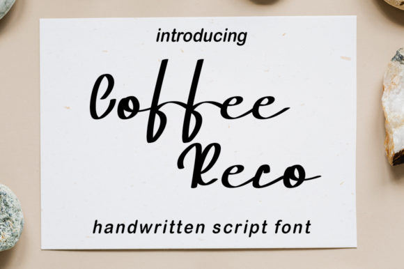 Coffee Reco: The Sweet Handwritten Typeface for Romantic Craft Designs