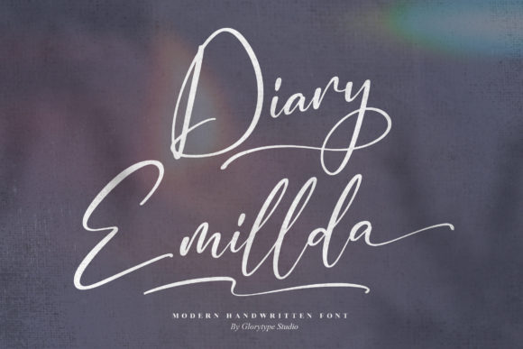 Diary Emillda: A Script Amp Typeface for Elegant Campaign Design