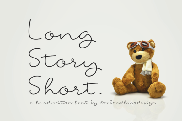 Long Story Short: A Handwritten Typeface for Editorial Warmth