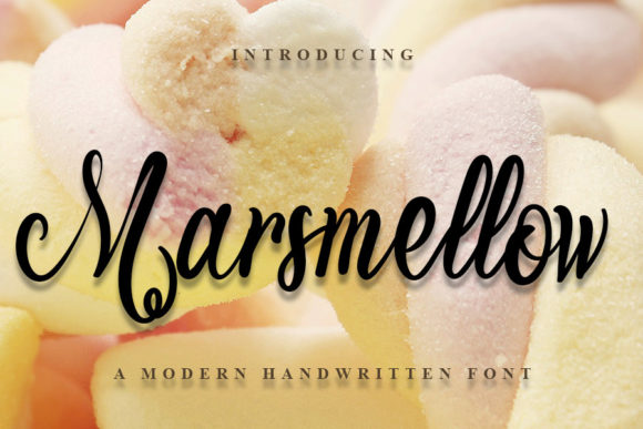 Marshmellow: A Sweet Handwritten Typeface for Editorial Design