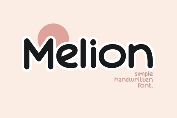 Melion: A Handwritten Typeface for Authentic Web Design
