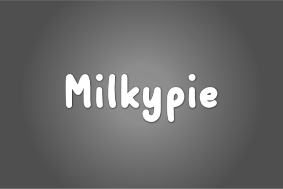 Milkypie Handwritten Font for Crafts and Labels