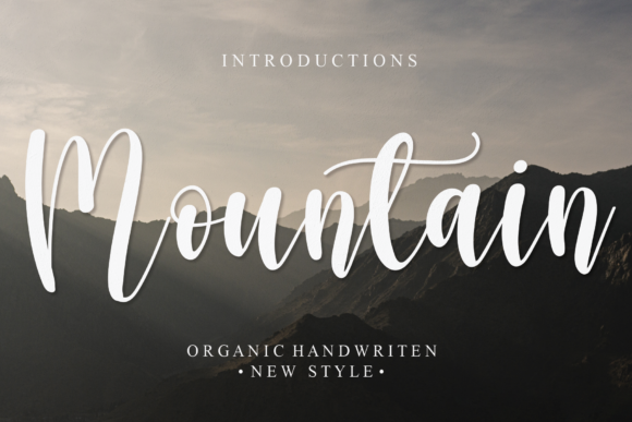 Mountain Typeface: A Chic Script for Sophisticated Brand Identity