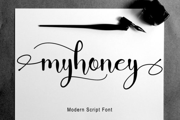 Myhoney: A Playful Script Font for Engaging Web Design