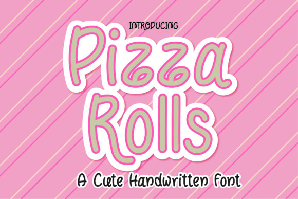 Pizza Rolls: A Quirky Handwritten Font for Editorial Design