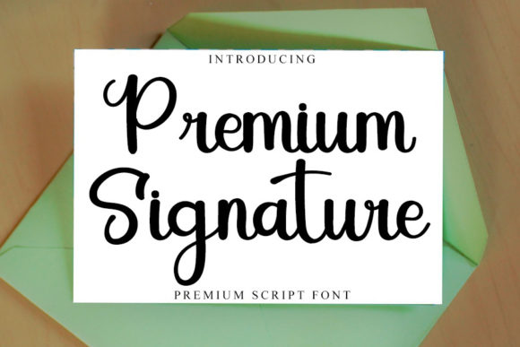 Premium Signature: A Refined Handwritten Typeface for Editorial Design