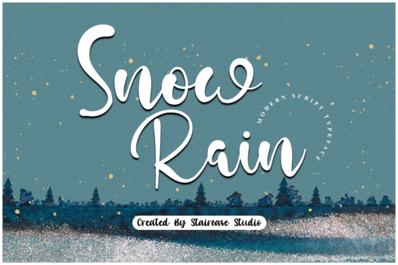 Snow Rain: Elevating Editorial Design with Refined Script Typography