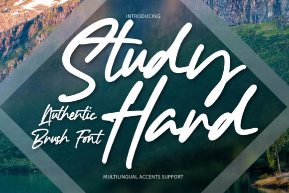 Study Hard: The Urban Handwritten Typeface for Bold Editorial Design