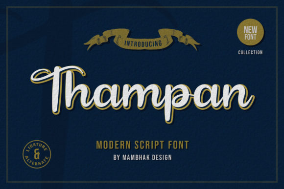 Thampan: A Playful Script Font for Memorable Brand Identity