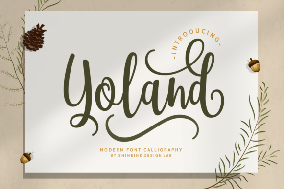 Yoland Typeface: Elevating Campaign Visuals with Vintage Script Style